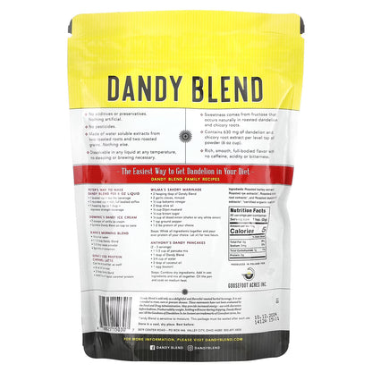 Dandy Blend, Organic Instant Herbal Beverage with Dandelion, Caffeine Free, 3.53 oz (100 g)