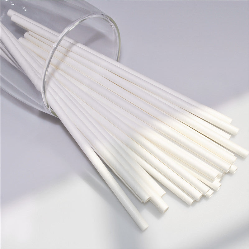 25 Disposable White  Black and Natural Colour  Eco-friendly Paper straw