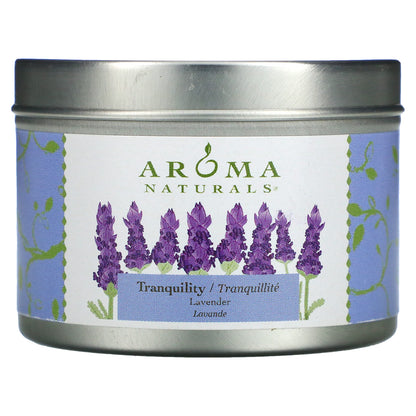 Aroma Naturals, Soy VegePure, Travel Tin Candle, Tranquility