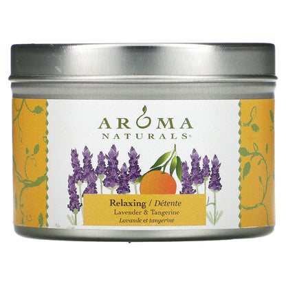 Aroma Naturals, Soy VegePure, Travel Tin Candle, Tranquility