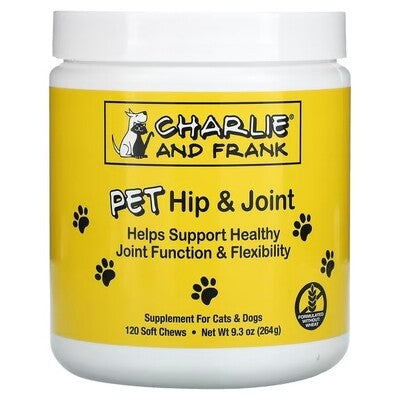 Charlie & Frank, Pet Hip & Joint, For Cats & Dogs, 120 Soft Chews