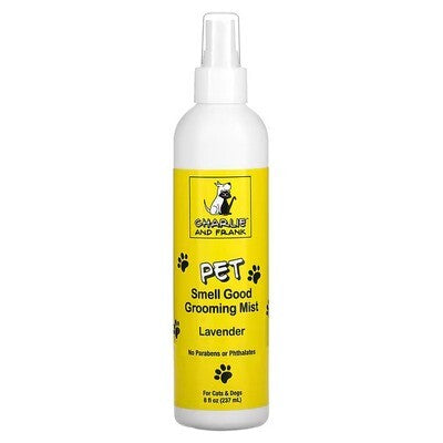 Charlie & Frank, Pet Smell Good Grooming Mist, Lavender, 8 fl oz (237 ml)