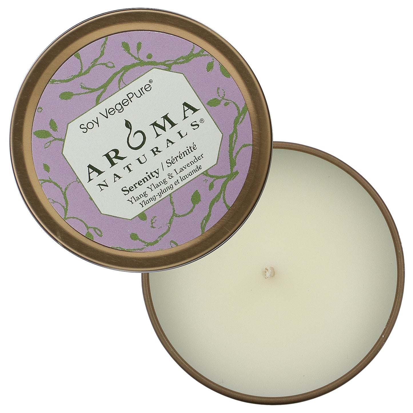 Aroma Naturals, Soy VegePure, Travel Tin Candle, Tranquility