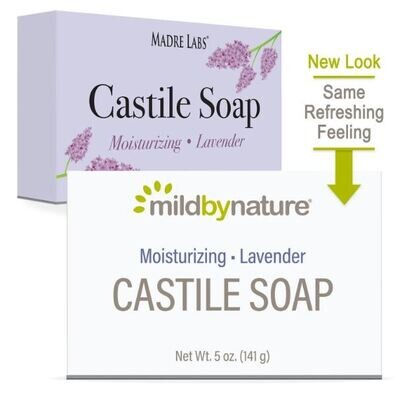 Mild By Nature, Castile Bar Soap, Peppermint, 5 oz (141 g)