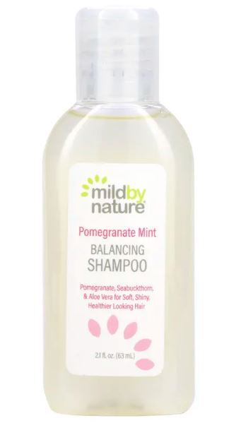 Mild By Nature, Pomegranate Mint Balancing Shampoo, Travel Size, 2.10 fl oz (63 ml)