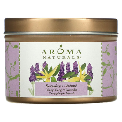 Aroma Naturals, Soy VegePure, Travel Tin Candle, Tranquility