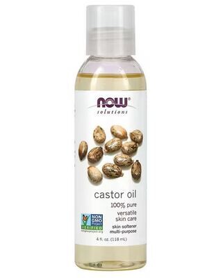 NOW Foods, Solutions, Castor Oil, 4 fl oz (118 ml)