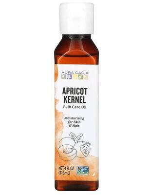 Aura Cacia, Skin Care Oil, Apricot Kernel, 4 fl oz (118 ml)