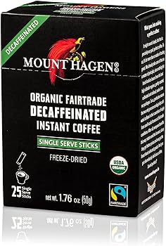 Mount Hagen, Organic Fairtrade Instant Coffee, Decaffeinated