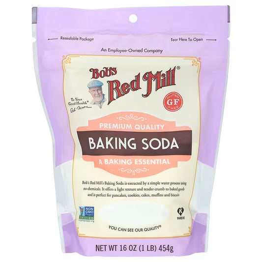 Bob's Red Mill, Baking Soda, 1 lb (454 g) x3 PACKETS