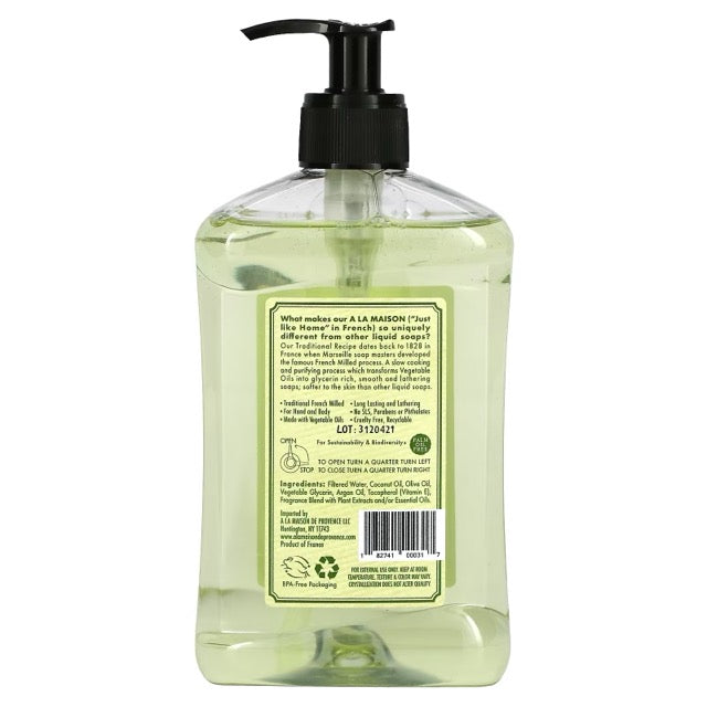 A La Maison de Provence, Liquid Soap For Hand & Body, Rosemary Mint, 16.9 fl oz (500 ml)