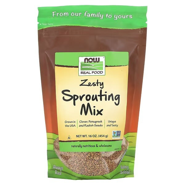 NOW Foods, Real Food, Zesty Sprouting Mix, 16 oz (454 g)