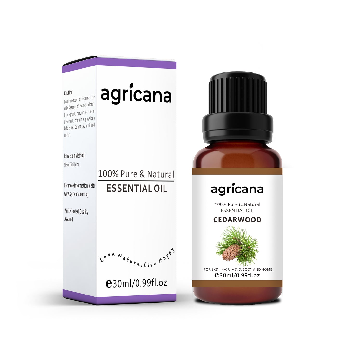 Agricana Cedarwood Essential Oil Natural &100% Pure (30ml)