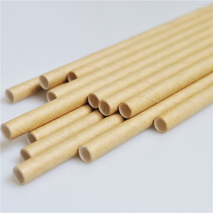 25 Disposable White  Black and Natural Colour  Eco-friendly Paper straw