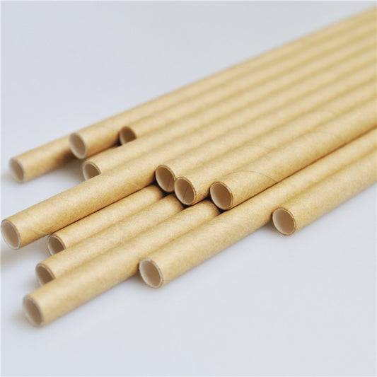 25 Disposable White  Black and Natural Colour  Eco-friendly Paper straw