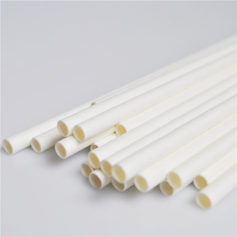 25 Disposable White  Black and Natural Colour  Eco-friendly Paper straw