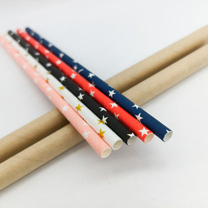 100 Eco friendly Disposable Paper Straw